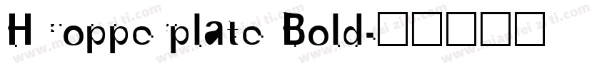 HCopperplate Bold字体转换